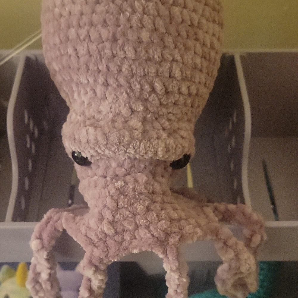 Cuddly Lavender Octopus Plush Toy